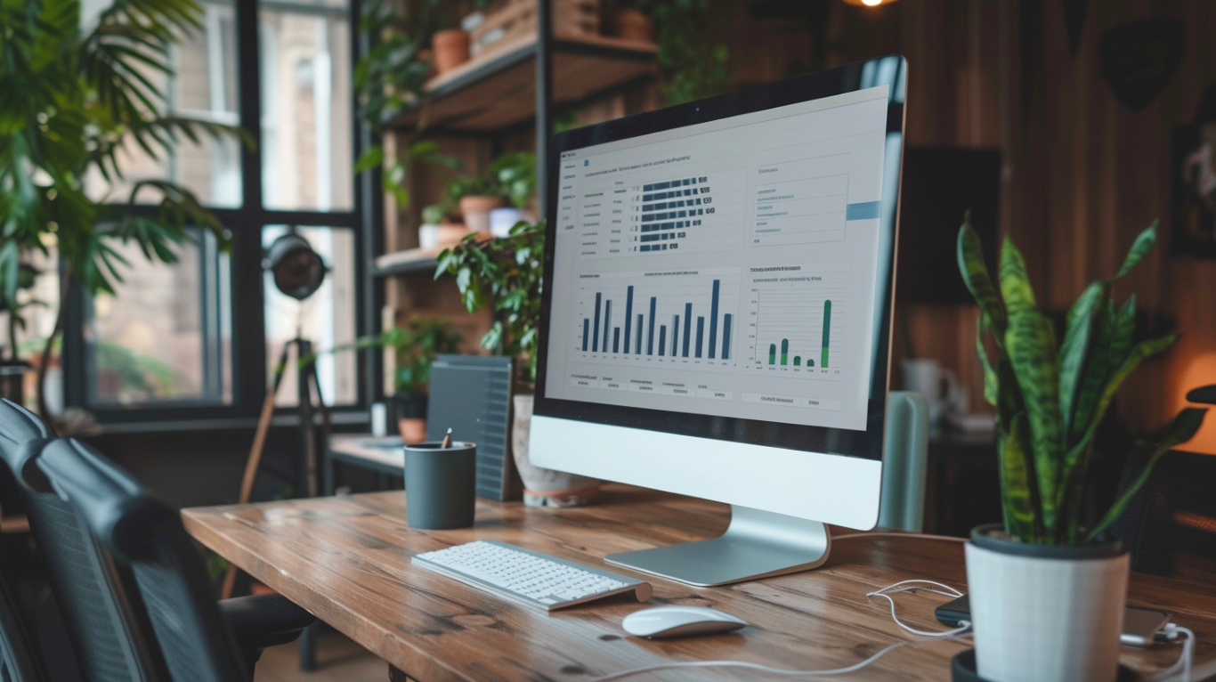 מערכת CRM וגרפים עסקיים